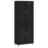 Highboard Black 69.5x34x180 cm Engineered Wood 3198250