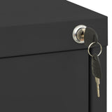 Filing Cabinet Anthracite 46x62x133 cm Steel 336281