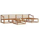 Outdoor Sofa Set 6 pcs Natural Solid Acacia Wood 3367487