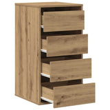 Corner Chest of Drawers Artisian Oak 40x41x76 cm Engineered Wood 852869