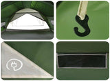 Tunnel Tent with Rainfly Water-Resistant 10-Person Green 42042238