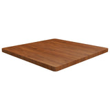 Table Top Dark Brown Solid Oak Wood 90x90cm Table Top Square 343079