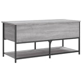 Storage Bench Grey Sonoma 100x42.5x47 cm Engineered Wood 839026