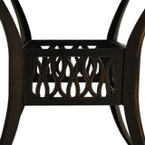 Garden Table Bronze 90x90x74 cm Cast Aluminium 315585
