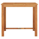 7 Piece Garden Bar Set Black Solid Wood Acacia and Poly Rattan 3295300
