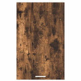 Hanging Cabinet with Door Smoked Oak and White 50 x 31 x 80 cm 884270