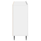 Sideboard High Gloss White 89 x 34.5 x 82 cm Engineered Wood 894419