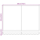 Retractable Awning Beige 3 x 2 m 100% Polyester and Aluminium 3418898