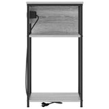 Bedside Cabinet Grey Sonoma 41 x 28 x 76 cm Engineered Wood 859578
