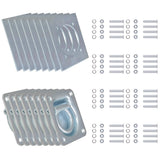Lashing Rings for Trailer 8 pcs Galvanised Steel 2000 kg 142673