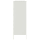 Highboard White 68x39x113 cm Steel 842963