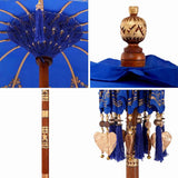 Balinese Parasol Blue 125 x 125 x 260 cm Cotton and Wood 42006465