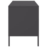TV Cabinets 2 pcs Black 68x39x50.5 cm Steel 843043