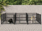 Outdoor Dog Kennel Steel 5.63 m 3124580