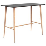 7 Piece Bar Set Black and Grey 3057475