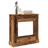 Fireplace Surround Old Wood 90x30x90 cm Engineered Wood 854596