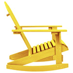 Garden Adirondack Rocking Chair Solid Fir Wood Yellow 315884