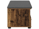 Hall Bench Old Wood 100 x 38 x 46 cm Engineered Wood and Fabric 891470