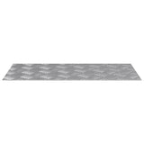 Stair Tread Rectangular 4 pcs Silver 60 x 30 cm Aluminium 4104296