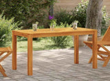 Garden Dining Table 110x55x75 cm Solid Wood Acacia 366368
