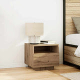 Bedside Cabinet with Drawer 2 pcs Artisan Oak 40 x 39 x 37 cm 863069