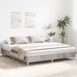 Bed Frame without Mattress Concrete Grey 160x200cm Engineered Wood 3329033