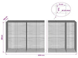 Gabion with 3.5 mm Wire and 5x5 cm Mesh 650x100x200 cm 3462487