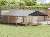 Outdoor Dog Kennel with Roof 400x200x150 cm 171499