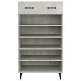 Shoe Cabinet Concrete Grey 60x35x105 cm Engineered Wood 812793