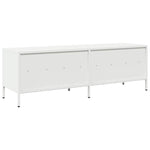 ZNTS TV Cabinet White 135x39x43.5 cm Cold-rolled Steel 851339