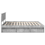 Bed Frame with Headboard Concerte 180 x 200 cm Solid Pine Wood 3410567