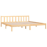 Bed Frame without Mattress Solid Wood Super King Size 810097
