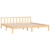 Bed Frame without Mattress Solid Wood Super King Size 810097