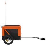 Pet Bike Trailer Orange and Black Oxford Fabric&Iron 93907