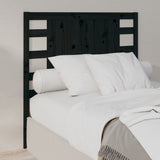 Headboard Black 81x4x100 cm Solid Wood Pine 818749