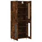 Highboard Smoked Oak 69.5x34x180 cm Engineered Wood 3199606