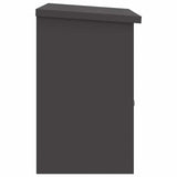Parcel Drop Box with Storage Black 47.5 x 38 x 59 cm Steel 874940
