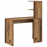 Desk with Shelf Old Wood 102 x 50 x 124 cm Engineered Wood 869360