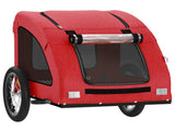 Pet Bike Trailer Red Oxford Fabric and Iron 93957