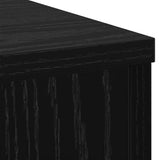 Plant Stand 2 pcs Black Oak 25 x 25 x 80 cm Engineered Wood 869234