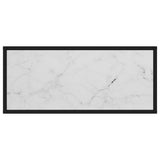 Console Table White 80x35x75 cm Tempered Glass 322809