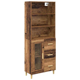 Highboard Old Wood 69.5 x 34 x 180 cm Engineered Wood 3415757