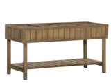 Wooden Herb Planter Raised Bed Container Garden Plant Stand Bed 8 Boxes 110L x 46W x 76Hcm Brown T3398P322197