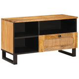 TV Cabinet with Drawer Brown 80 x 33 x 46 cm Solid Mango Wood 4018061