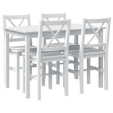 5 Piece Dining Set White 240883