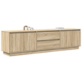 TV Cabinet with LED Lights Sonoma Oak 193.5x41x50 cm 3328437