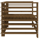 Garden Chairs 2 pcs Honey Brown Solid Wood Pine 825628