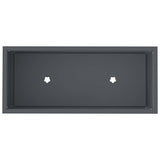 Raised Garden Planter Anthracite 60 x 26 x 45 cm Steel 865885