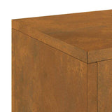 Plant Stand 2 pcs Rusty 24 x 24 x 35 cm Weathering Steel 865812