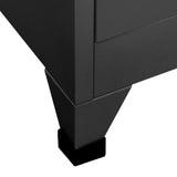 Locker Cabinet Anthracite Steel Large Locker Cabinet 339815